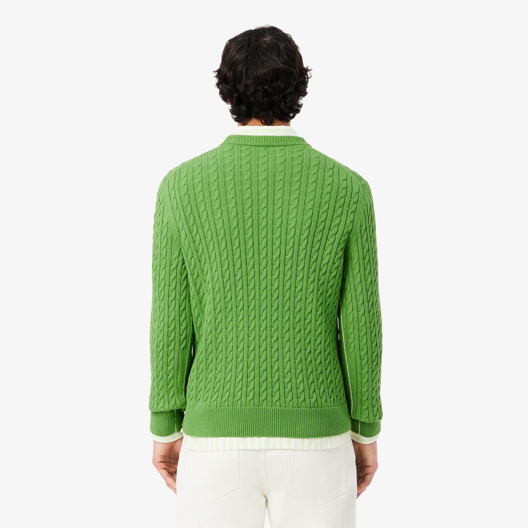 Men's Cable Knit Cotton Sweater - Sweaters & Sweatshirts - New In