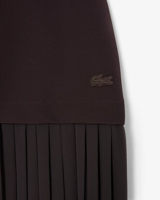 Women's Runway Long Pleated Hooded Dress