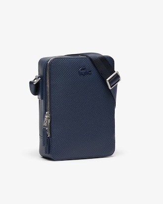 Bolsa de Hombro Chantaco de Piqu&eacute; de Cuero para Hombre