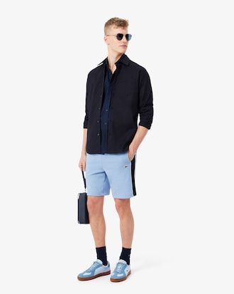 Regular Fit Colorblock Fleece Shorts