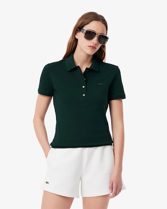 Women's L.12.D Slim Fit Stretch Mini Piqué Polo