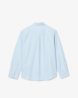 Kids' Striped Print Oxford Cotton Shirt