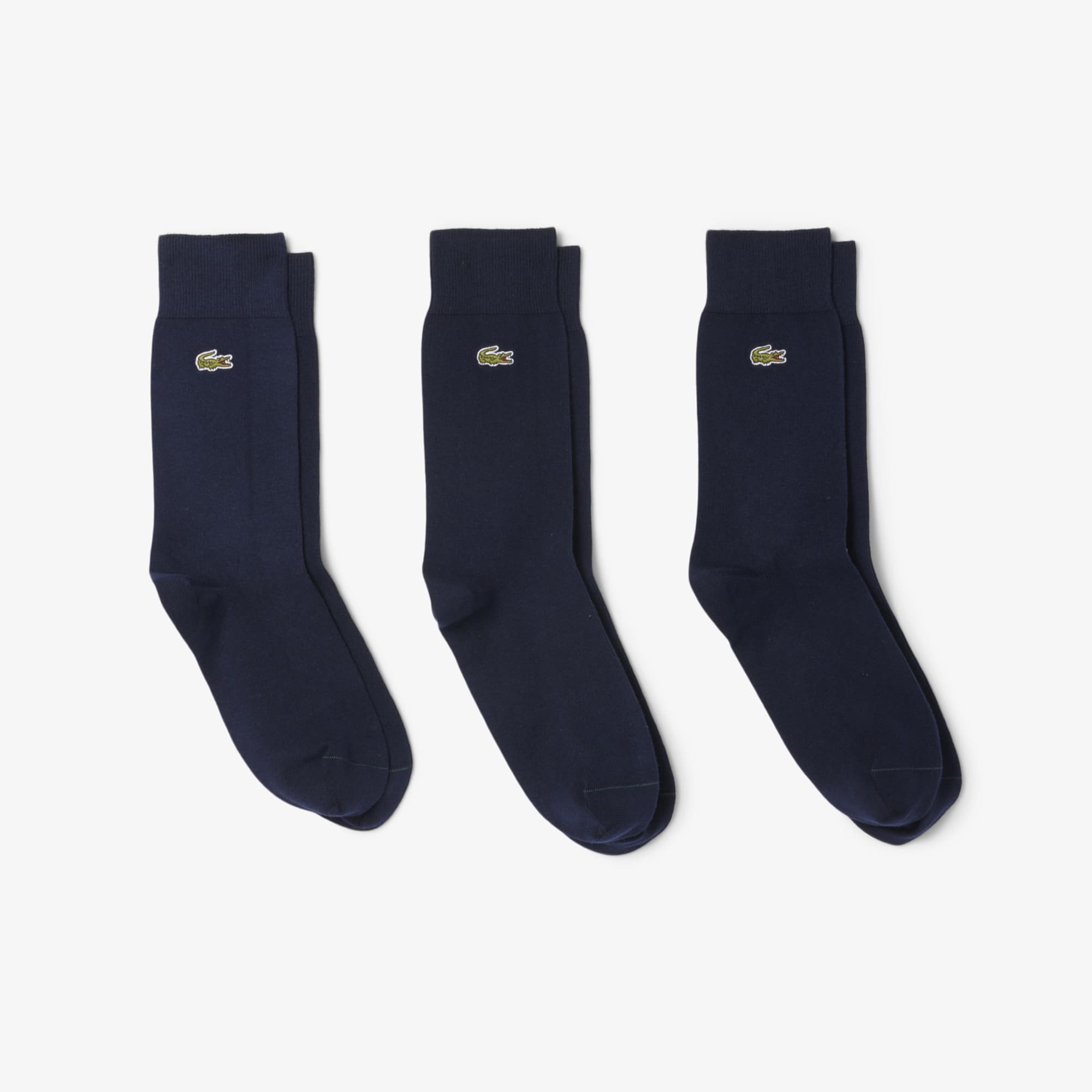 Lacoste Pack De 3 Calcetines Largos Azul