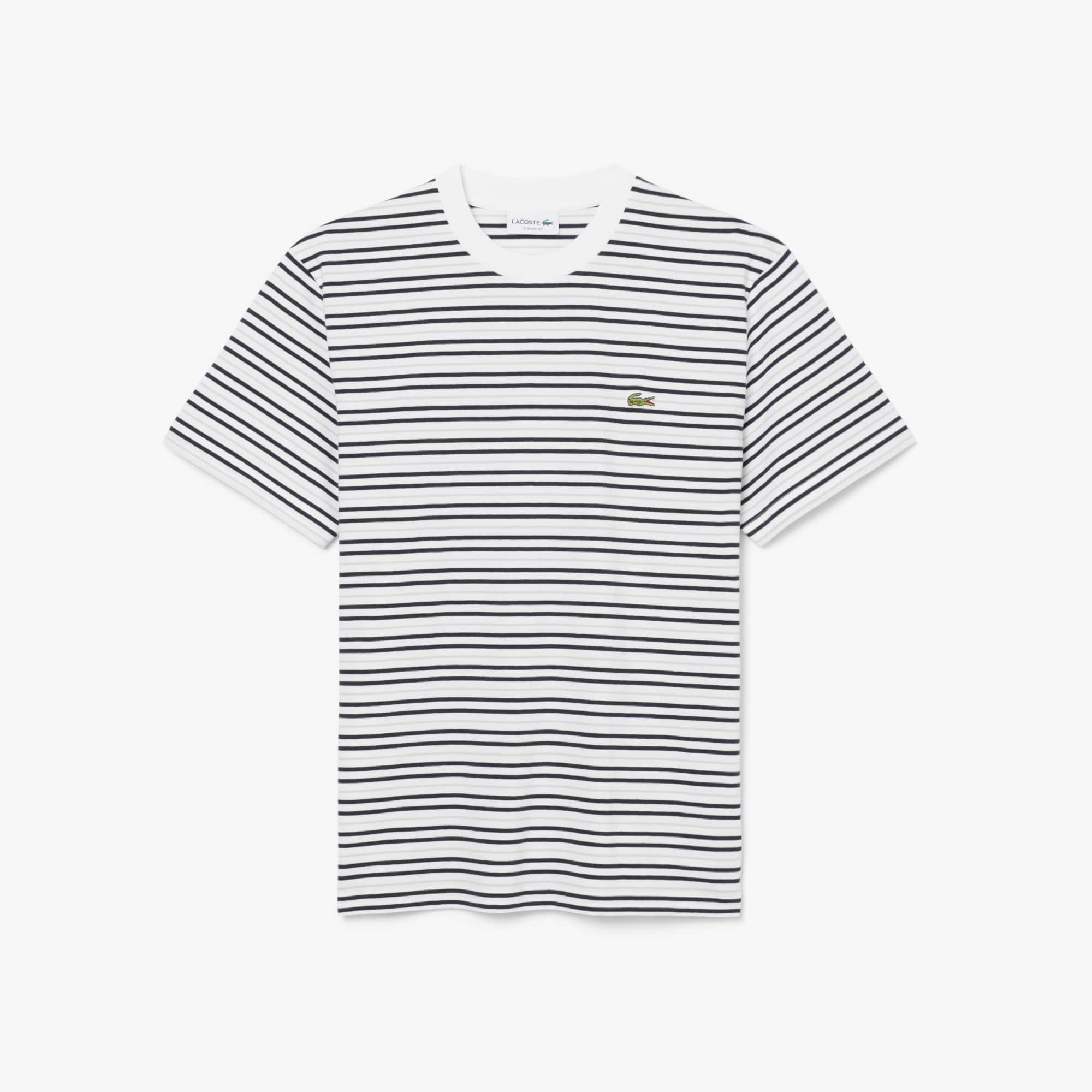 Striped Cotton T-Shirt - T-shirts - New In 2026 | Lacoste