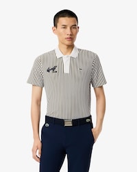 Men's Thermo-Regulating Striped Golf Polo