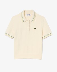 Women's Made In France Ribbed Cotton Polo