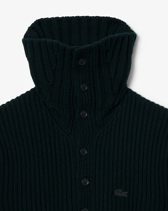 Runway Cable Neck Wool Sweater