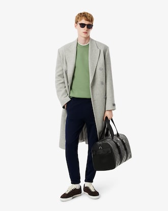 Men's Large Monogram Leather Weekend Bag
