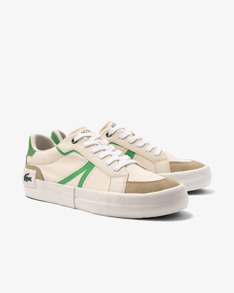 Men's Lacoste L004 Textile Colour Block Trainers