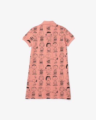 Girls&rsquo; Lacoste x Peanuts Cotton Piqu&eacute; Polo Dress