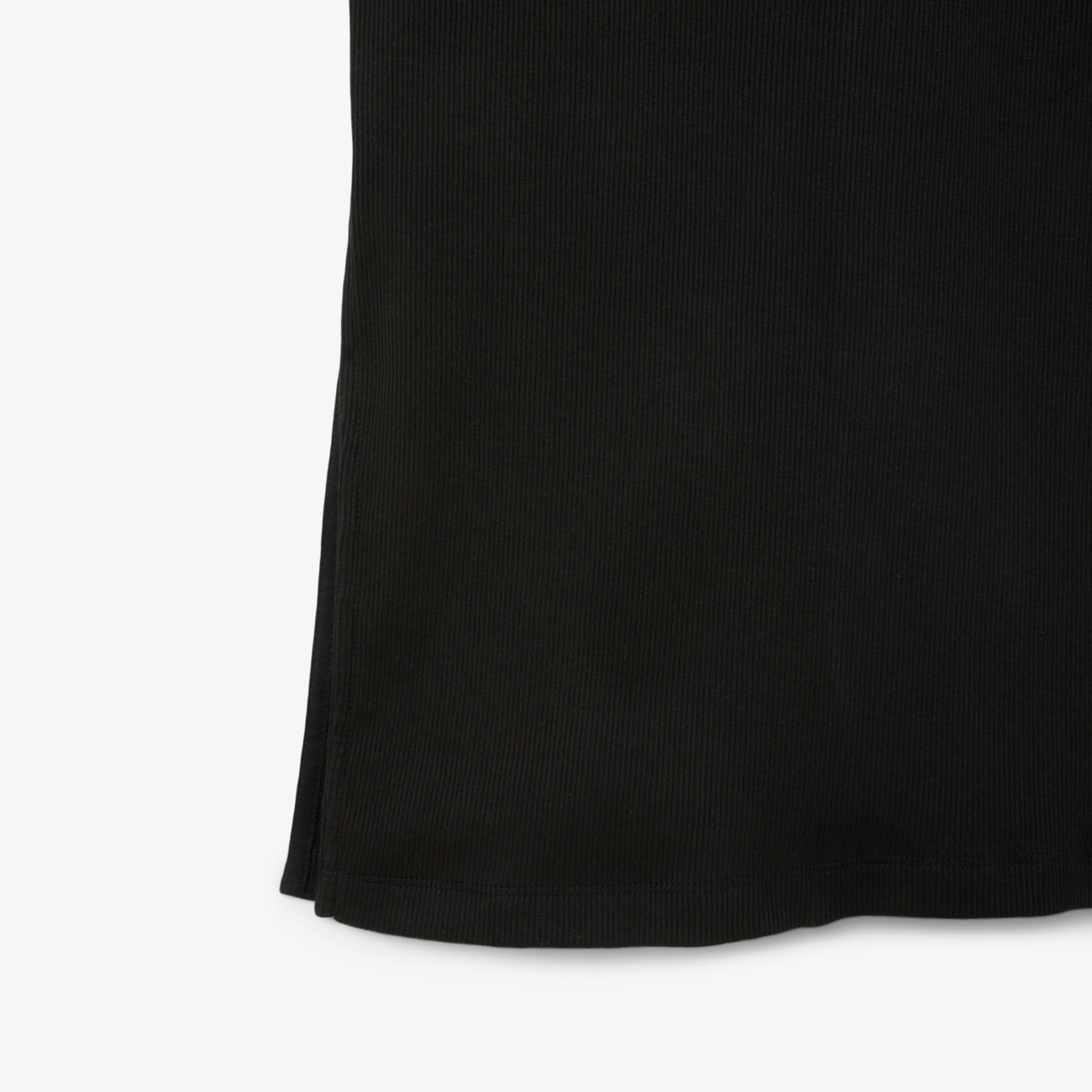 Women's Long Ribbed Cotton Polo Dress