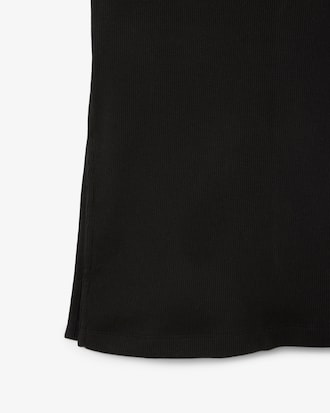 Women's Long Ribbed Cotton Polo Dress