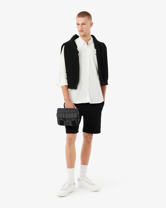 Bolso satchel con solapa y clip The Blend para hombre