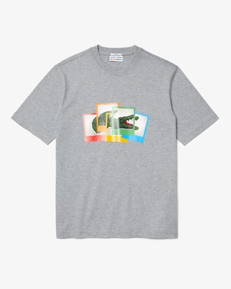 Unisex LIVE Polaroid Collaboration Loose Fit Cotton T-shirt