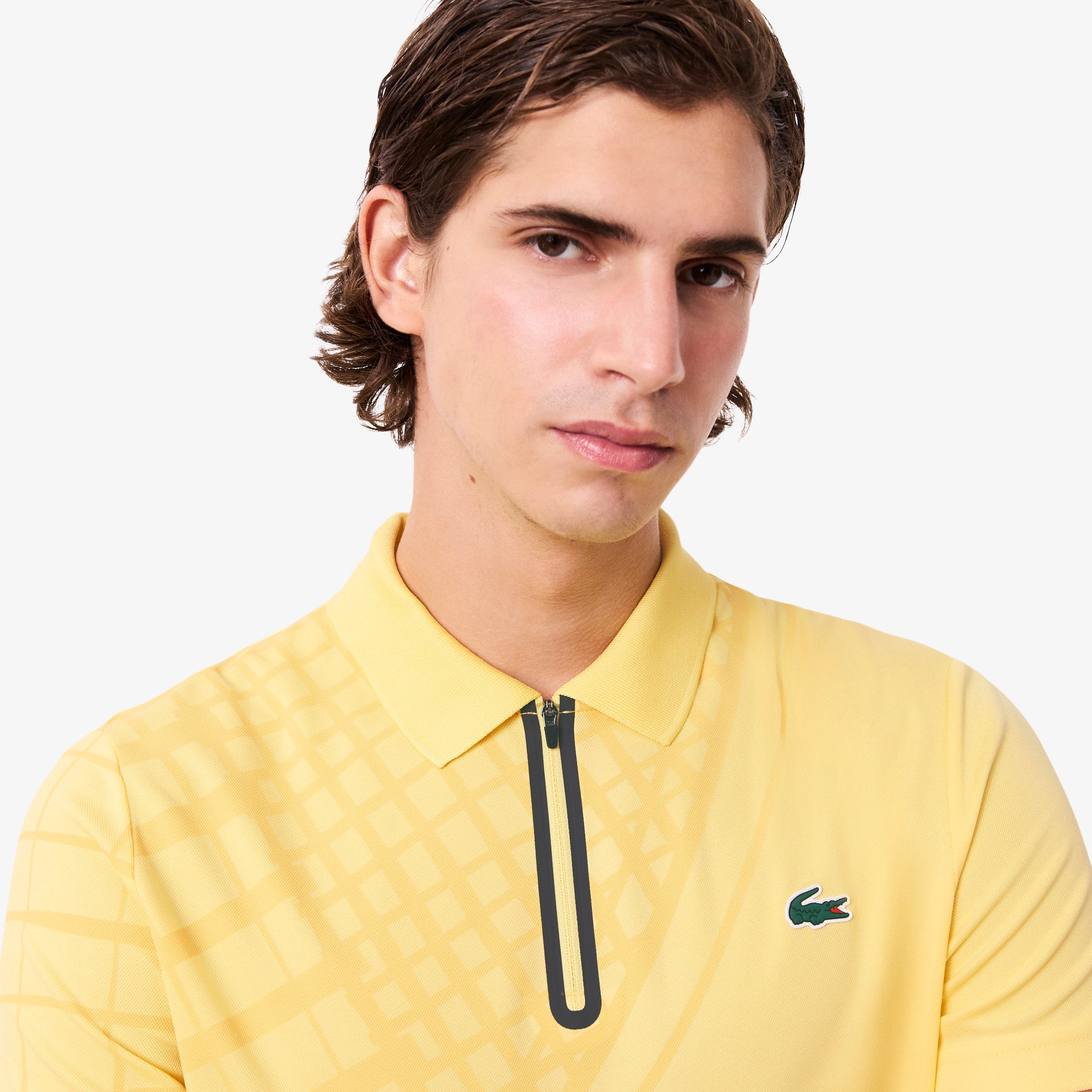 Men's Ultra Dry Printed Slim Fit Tennis Polo - Polo Shirts - New