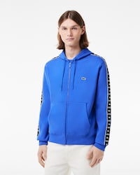 Men's Logo Stripe Zip-Up Hoodie