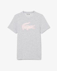 T-shirt Homme Lacoste Sport en jersey respirant avec imprim&eacute; crocodile 3D