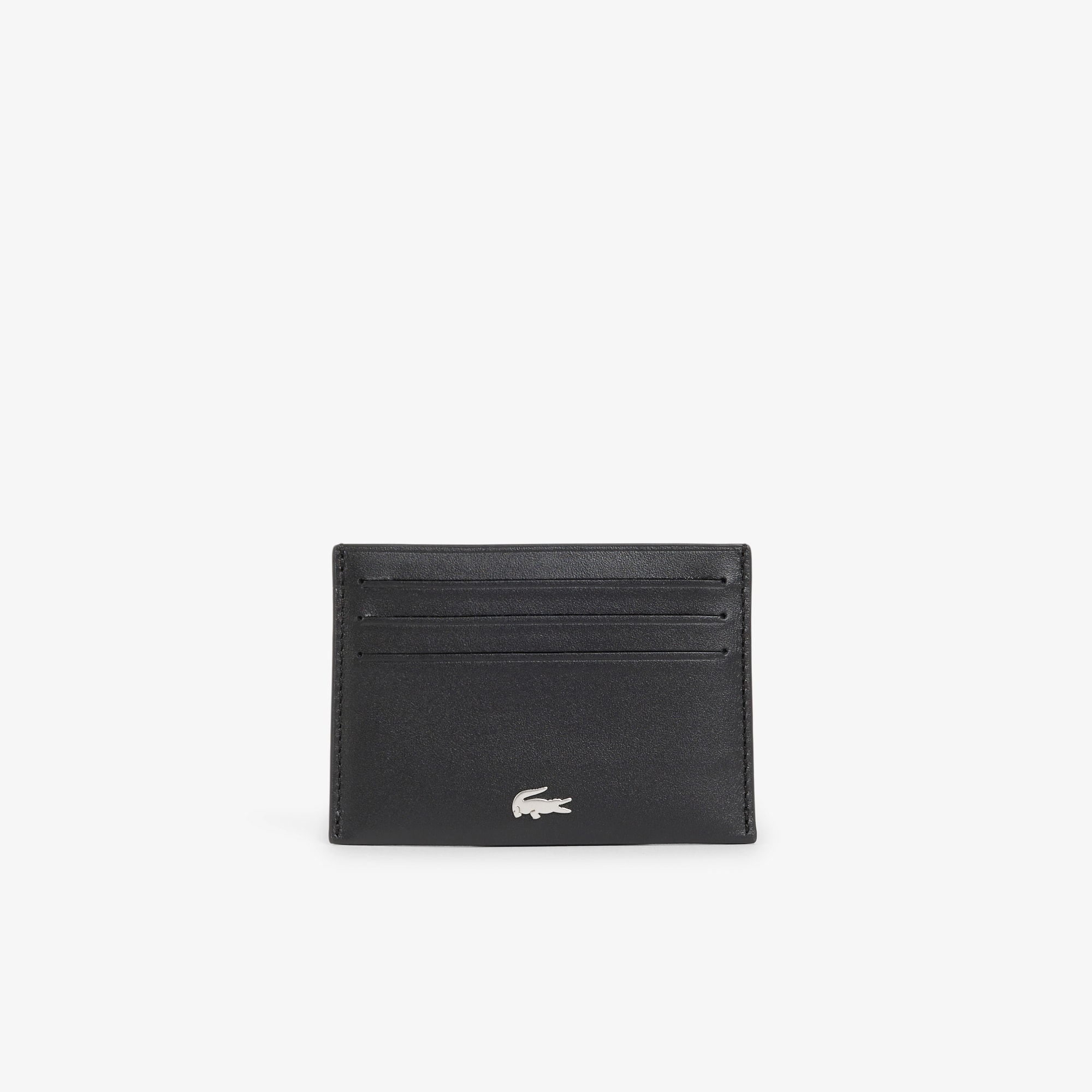 Lacoste Tarjetero de Piel FG para Hombre Negro