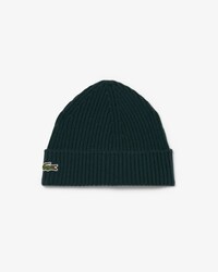 Gorro de Lana Cepillada de Tejido Acanalado