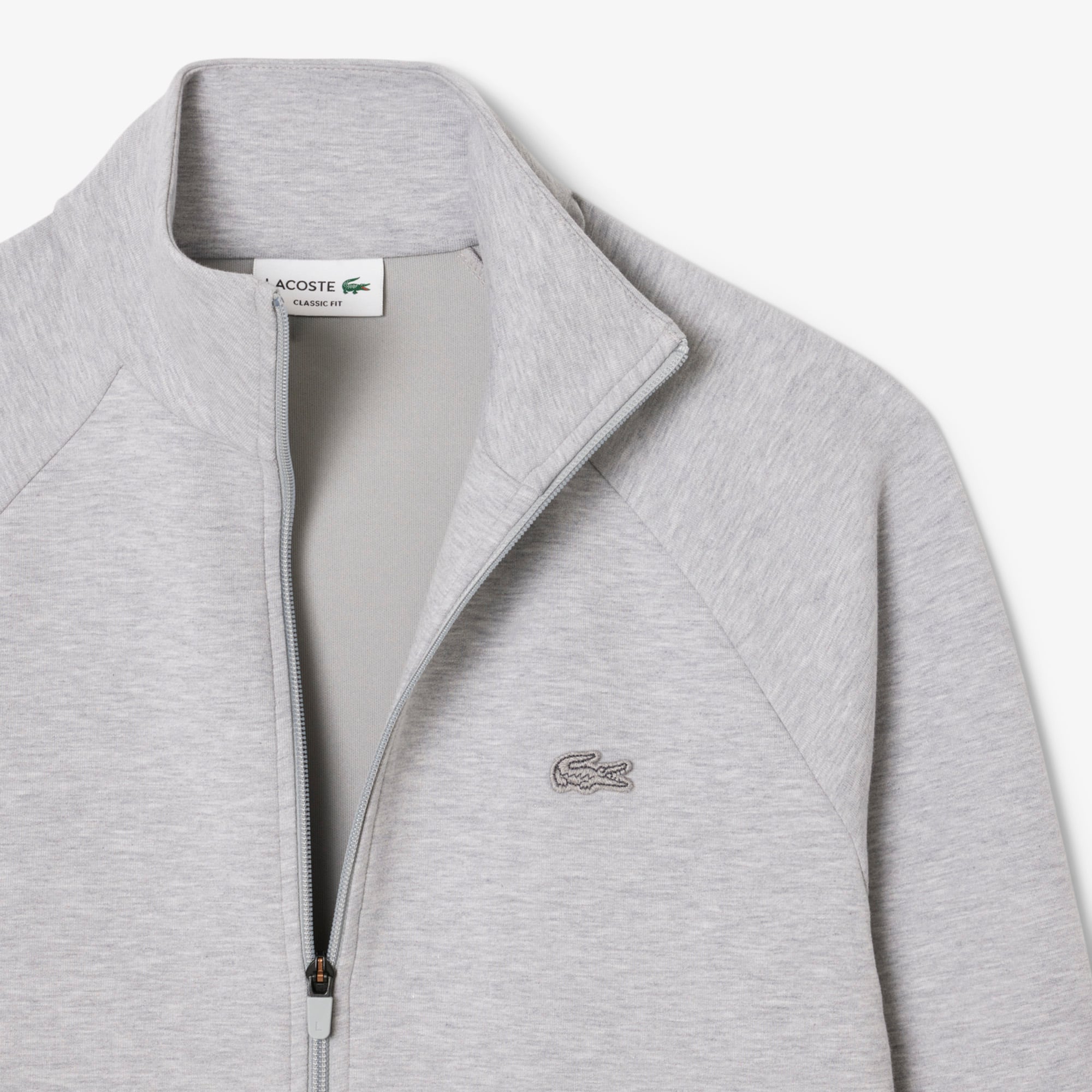 LACOSTE グレー クロップドジャケット Lacoste Track Jackets - Sport Stretch Zip Sweatshirt
