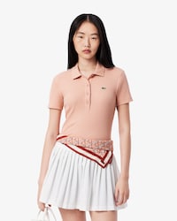 Polo Para mujer Slim Fit L.12.D de algod&oacute;n acanalado