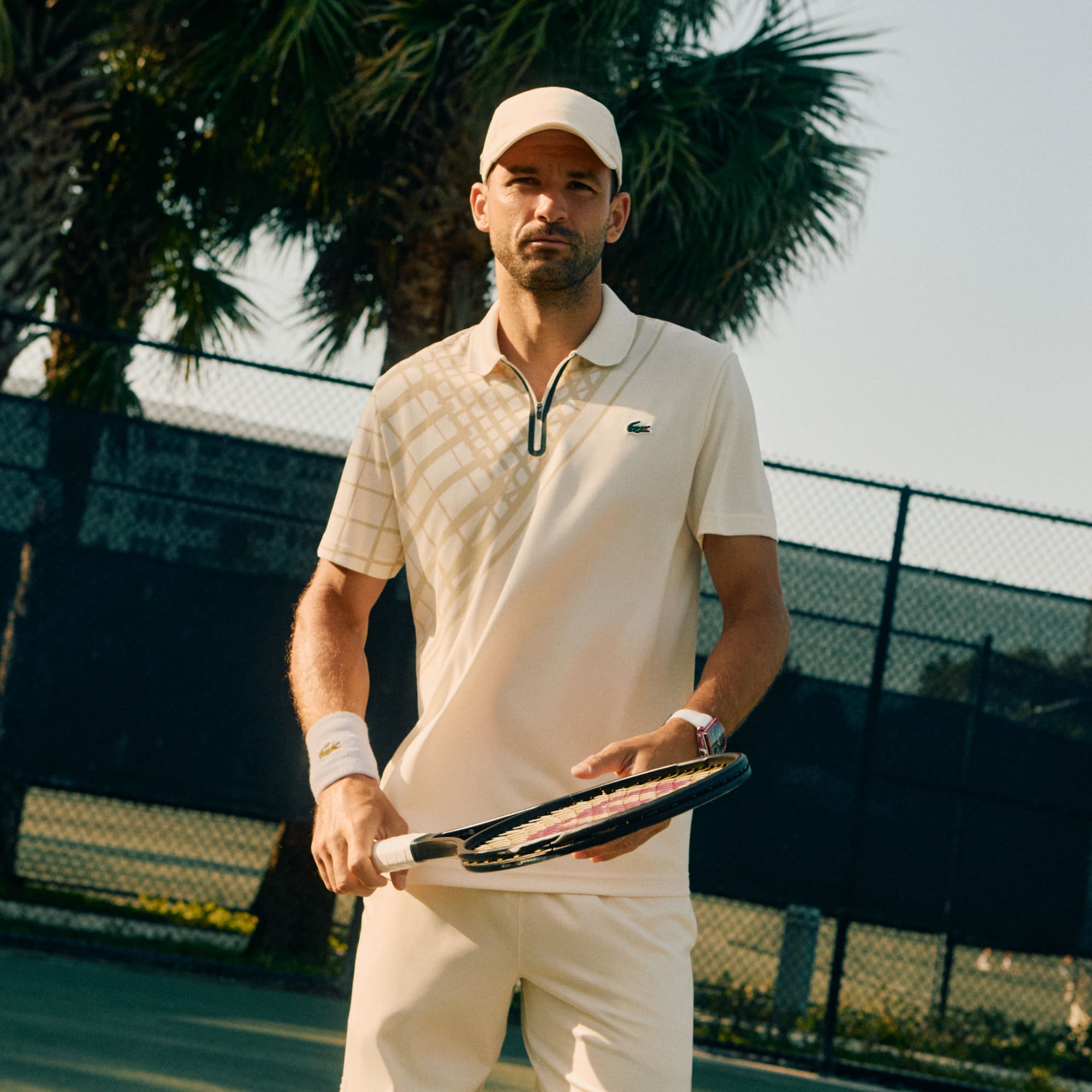 Men's Ultra Dry Printed Slim Fit Tennis Polo - Polo Shirts - New