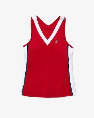 D&eacute;bardeur &agrave; d&eacute;coupe Tennis Lacoste SPORT stretch et respirant