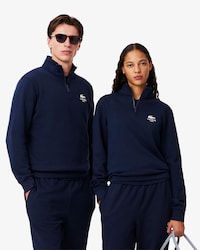 Unisex High-Neck Zip-Up Sweatshirt