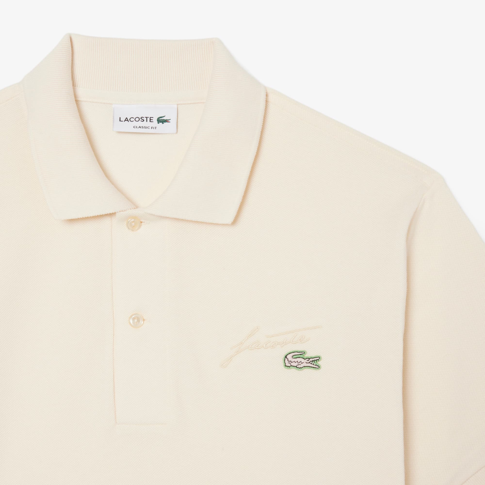 Men's Classic Fit Embroidery Detail Piqué Polo - Polo Shirts - New