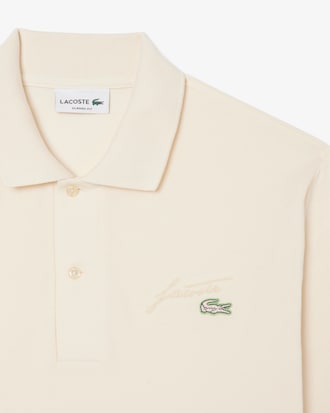 Men's Classic Fit Embroidery Detail Piqué Polo
