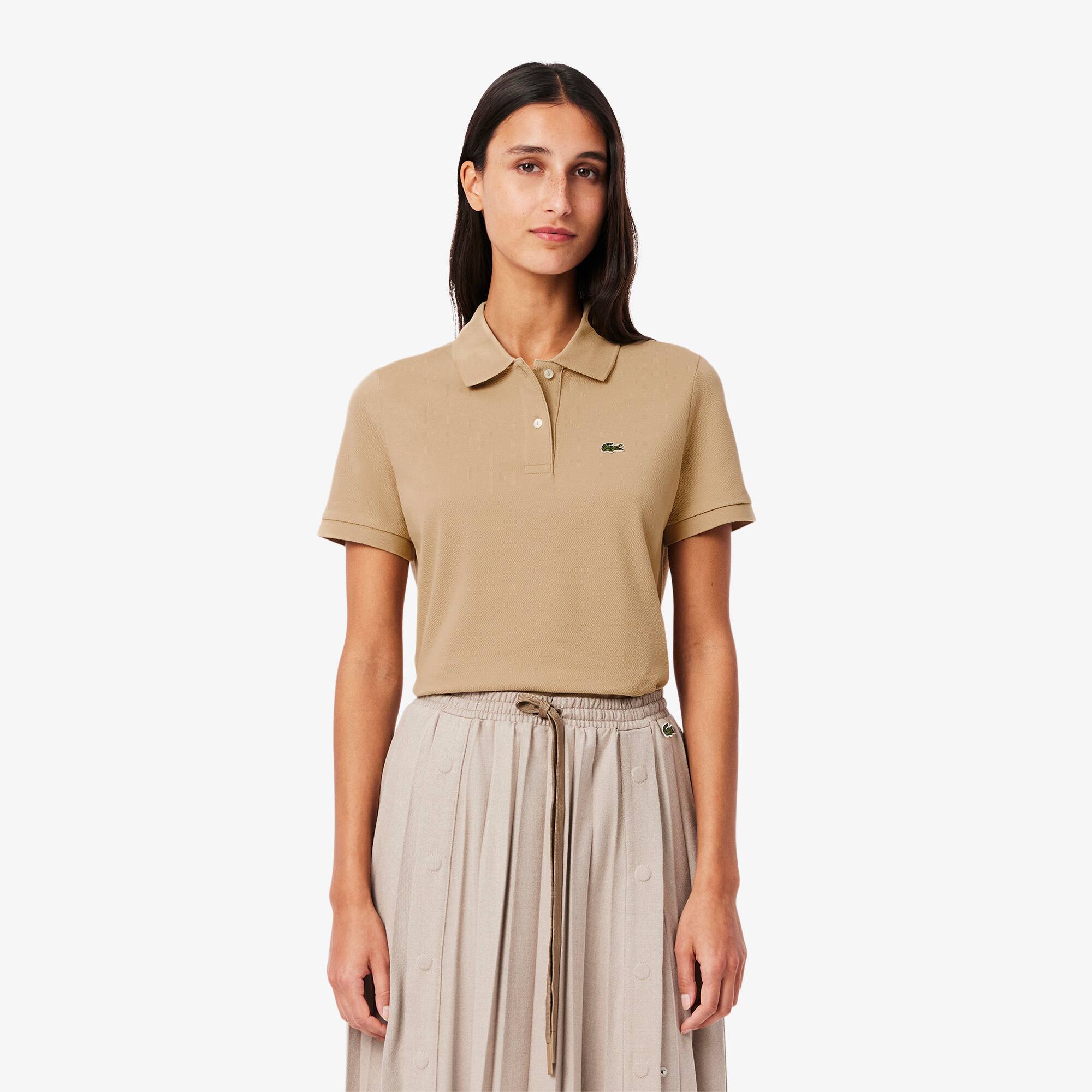 LACOSTE WOMEN'S REGULAR FIT SUPPLE PETIT PIQUÉ POLO - 40