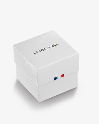 Lacoste 12.12 3 Hands Watch - Black With Silicone Strap