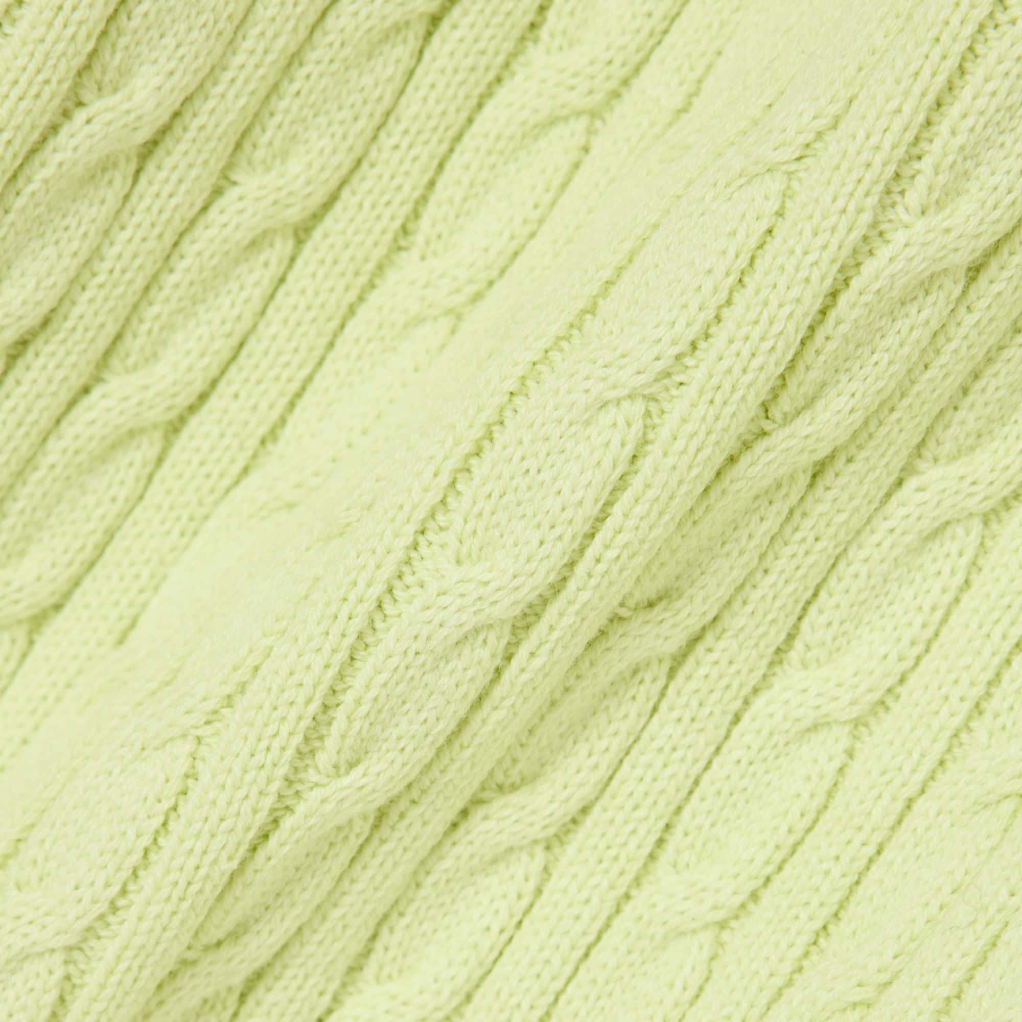 Short Sleeved Cable Knit Sweater