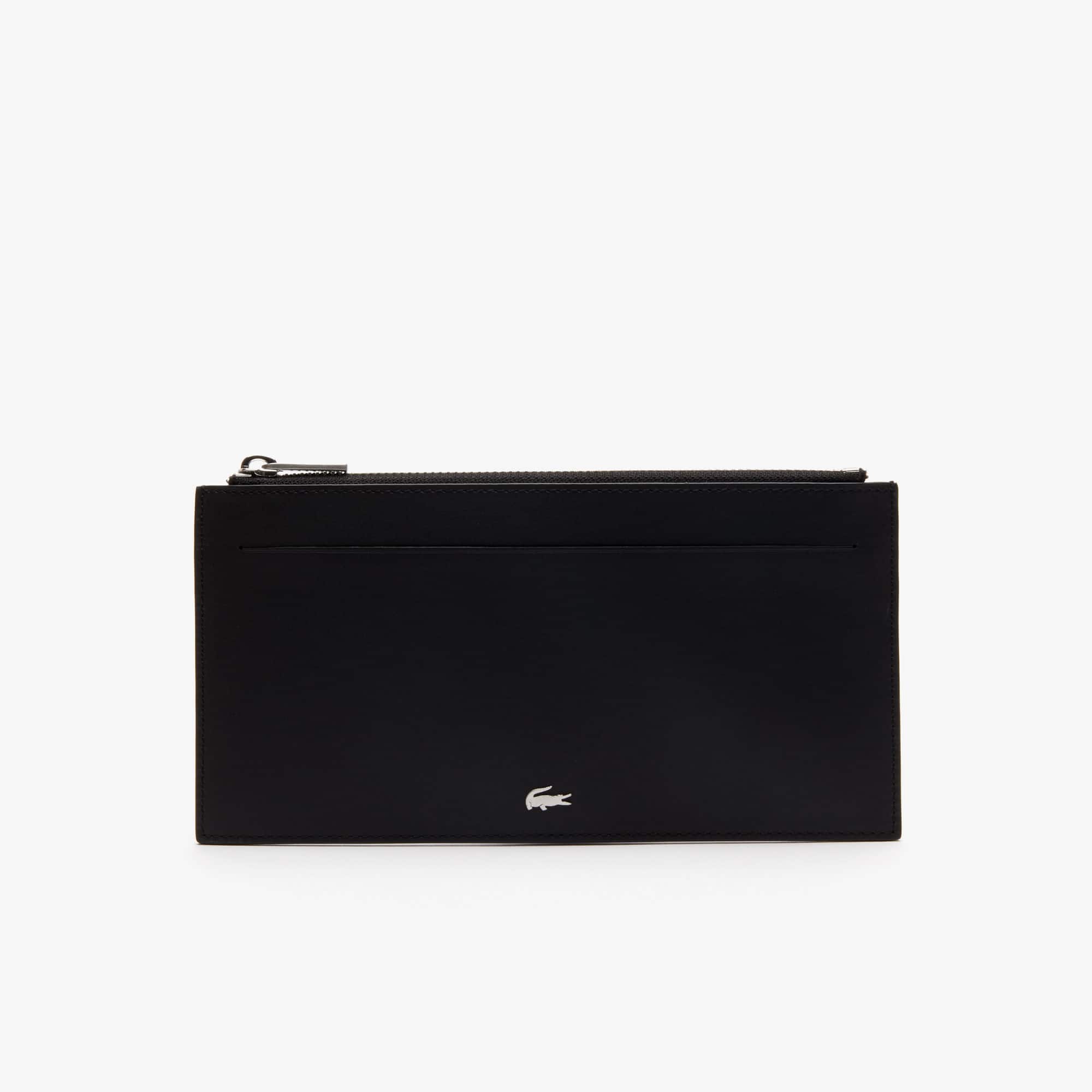 Lacoste Men's Fitzgerald 6 Card Leather Zip Wallet 192536740298