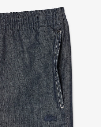 Relaxed Fit Elasticated Waist Denim Pants