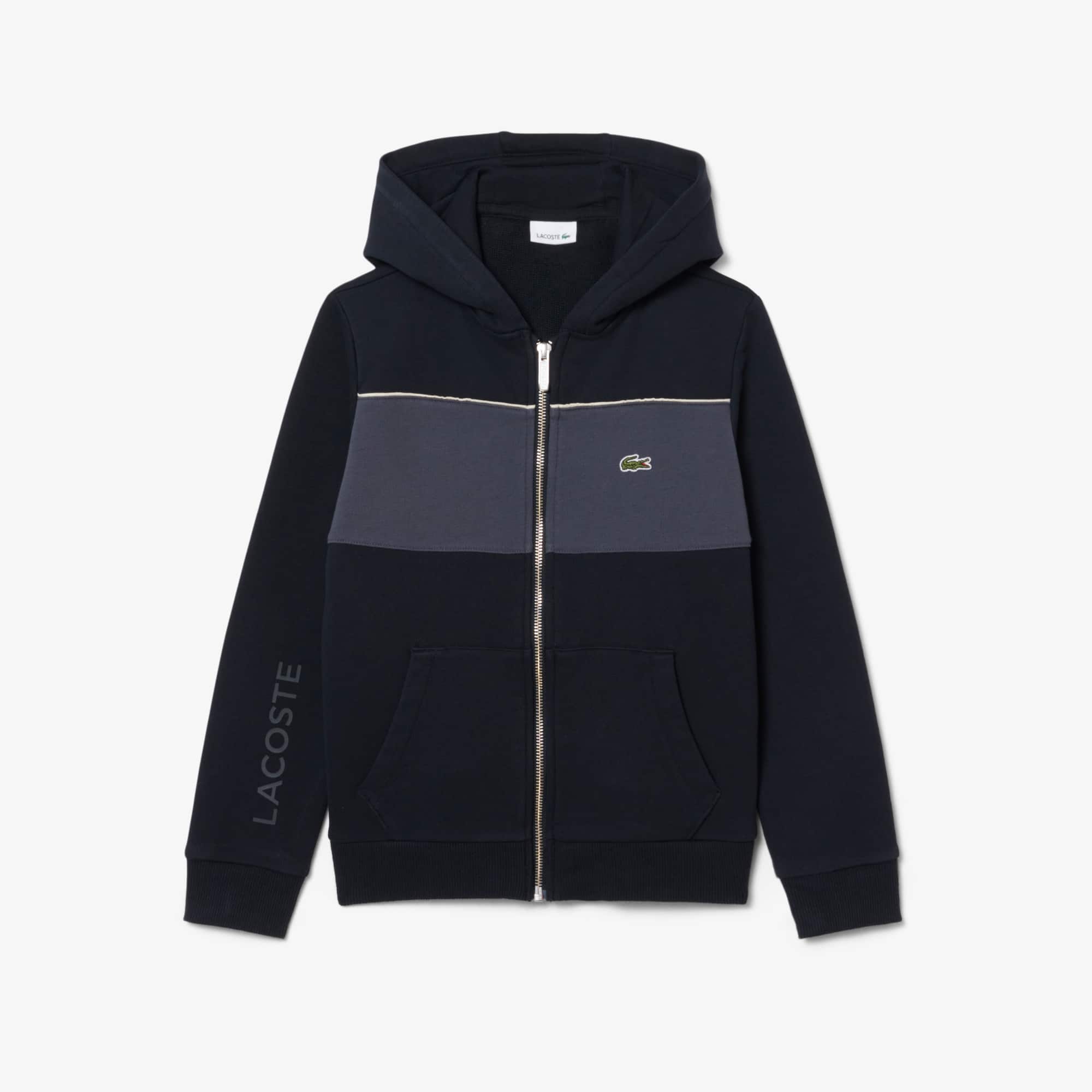 Colorblock Zipped Hoodie