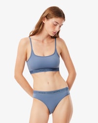 Scallop Waist Microfiber Briefs