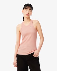 D&eacute;bardeur femme Lacoste slim fit en coton biologique