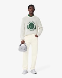 Jeans &iacute;ndigo de corte recto con 5 bolsillos para hombre