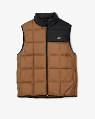 Men's Puffer Vest with Removable Hood