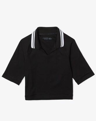 Polo Lacoste para mujer SPORT En Canalé Corto Y Elástico