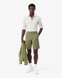 Regular Fit Stretch Cotton Chino Bermuda Shorts