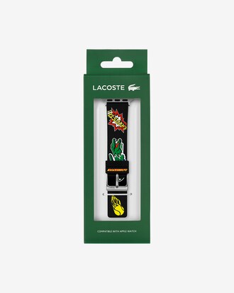 Lacoste Silicone Comic Print Apple Watch Strap