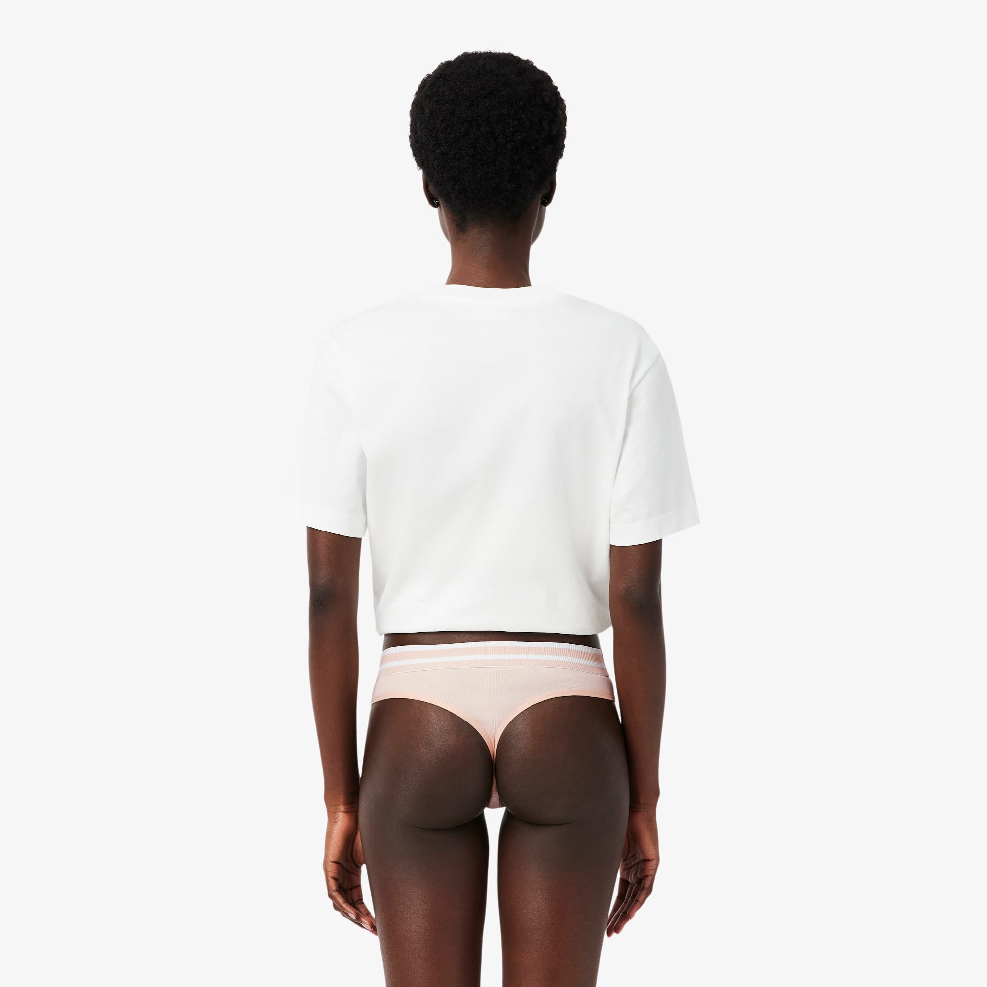 Cotton Stripe Waist String Briefs