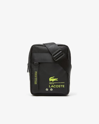 Crossbody Lacoste con cierre vertical unisex