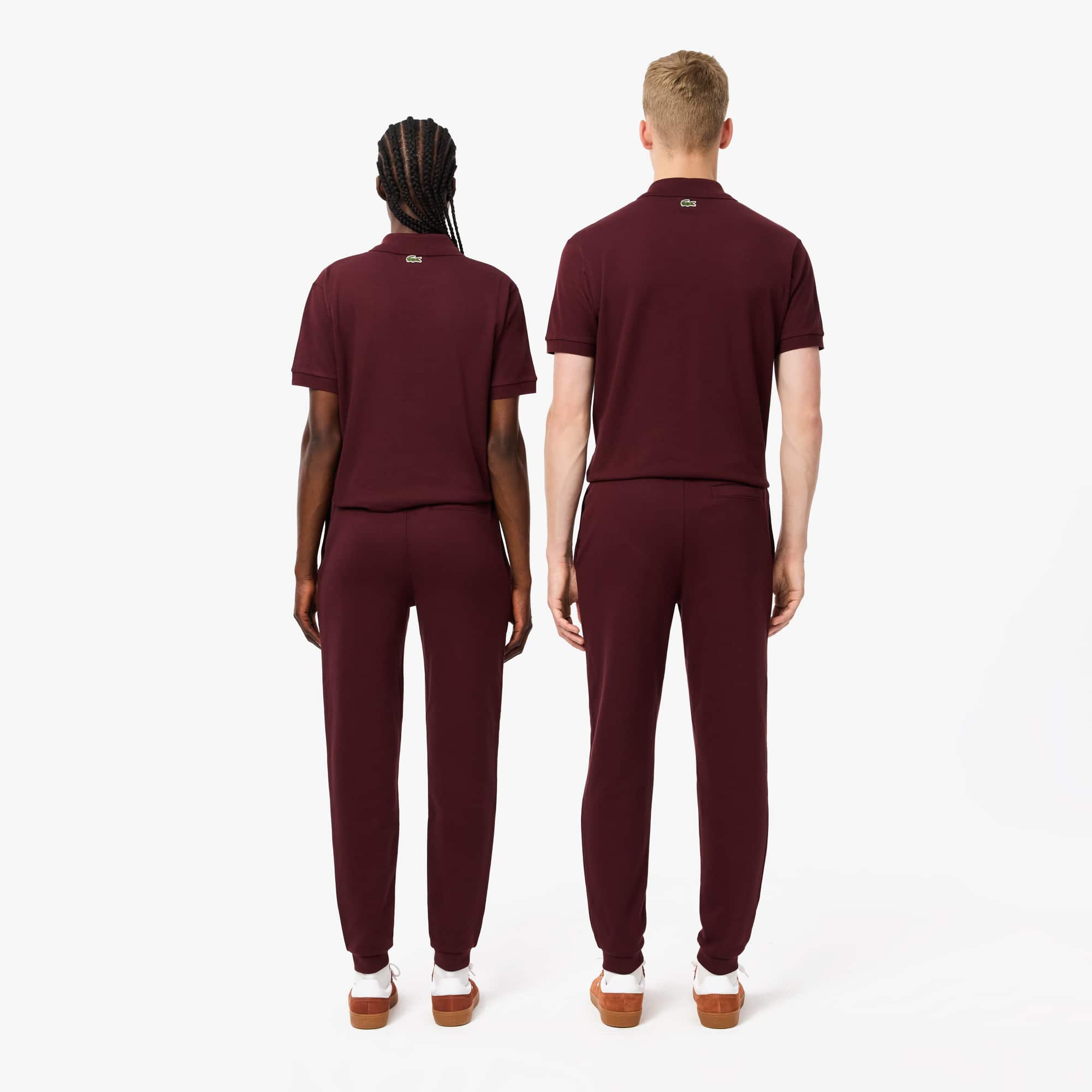 【LACOSTE】Logo Stripe Flannel Jogger ロゴテープ スウェット Unisex Tapered Leg Sweatpants - Pants & Sweatpants - New In