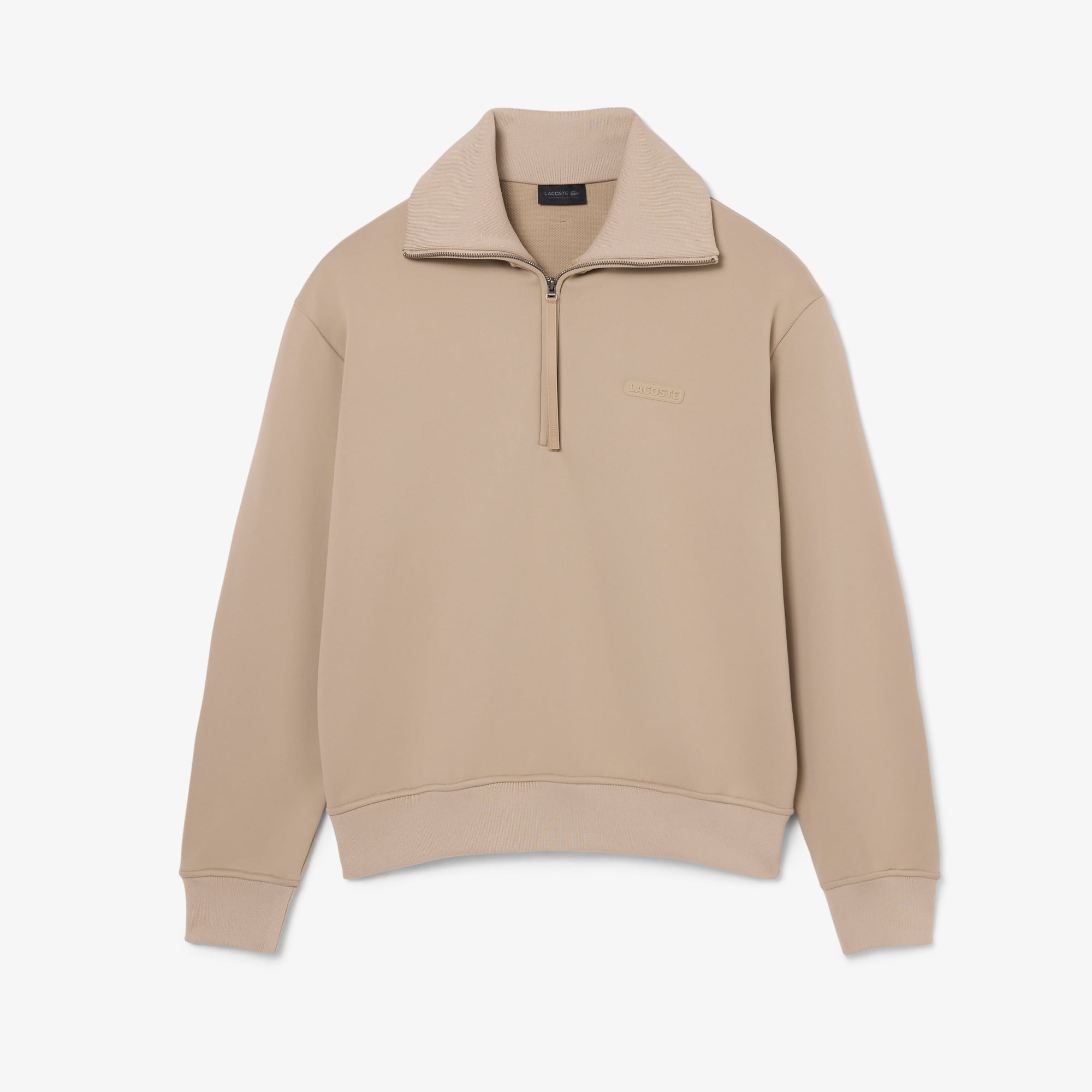Runway High Neck Zipped Satin Sweatshirt - Sweaters & Sweatshirts