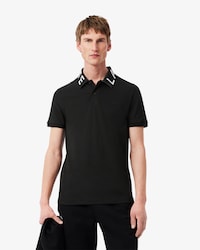 Polo de marca de corte entallado para hombre