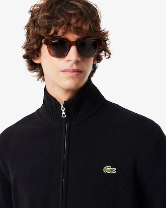 Men's Wool Zip-Up Sweater