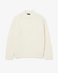 Runway Embroidered Badge Wool Sweater
